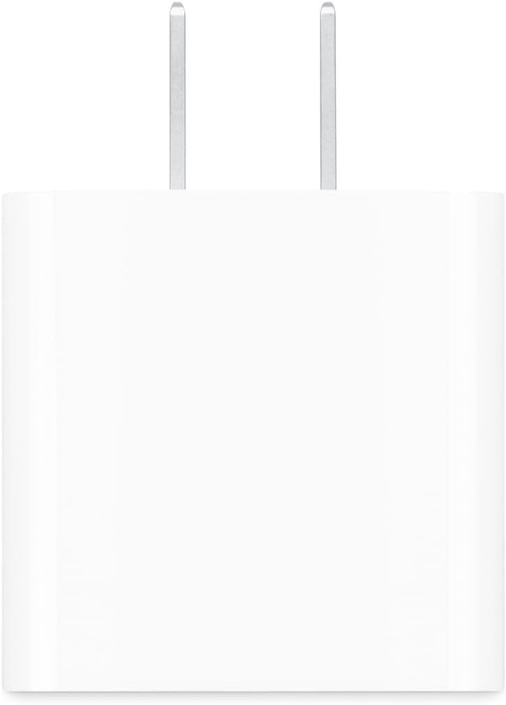 Apple 20W USB-C Compact Power Adapter: Fast and Convenient Charging, Type C Wall Charger