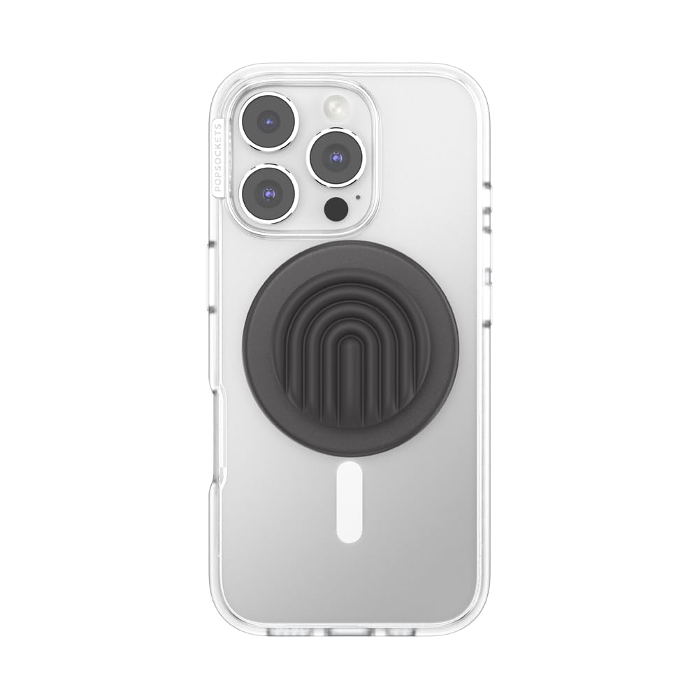 PopSockets Adhesive Phone Grip, Holder- Black