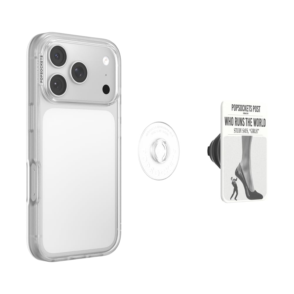 PopSockets Adhesive Phone Grip, Holder- Black