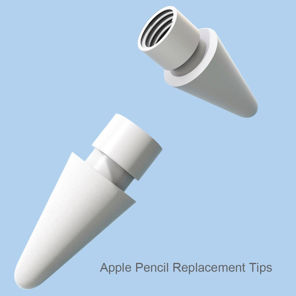 Replacement Tips for Apple Pencil 1st Generation/ 2nd Generation Tips, iPad Pencil Nibs Accessories for Apple Pen Pro/USB-C/ 1/2 Gen(8 Pack)