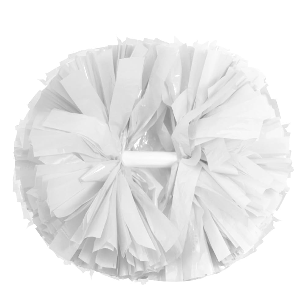 Hooshing 2/6/12PCS Pom Poms Cheerleading with Baton Handle Cheerleader Pompoms for Cheering Sports Games Dancing Party Team Spirit