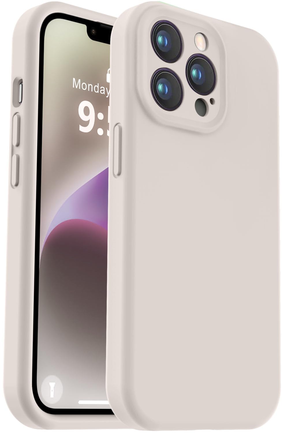 Vooii Compatible with iPhone 11 Case, Upgraded Liquid Silicone with [Flat Edges] [Camera Protection] [Soft Anti-Scratch Microfiber Lining] Phone Case for iPhone 11 6.1 inch - Sea Blue