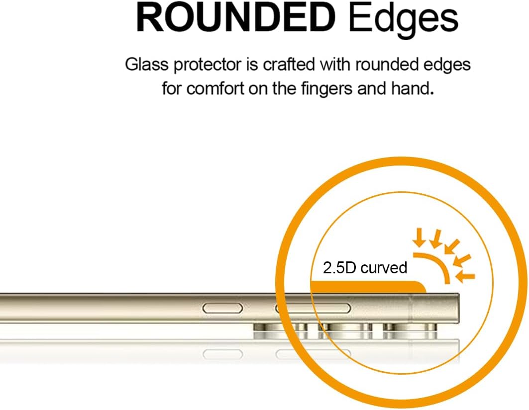 Supershieldz (3 Pack) Designed for Samsung (Galaxy S24 Ultra) Tempered Glass Screen Protector, Anti Scratch, Bubble Free