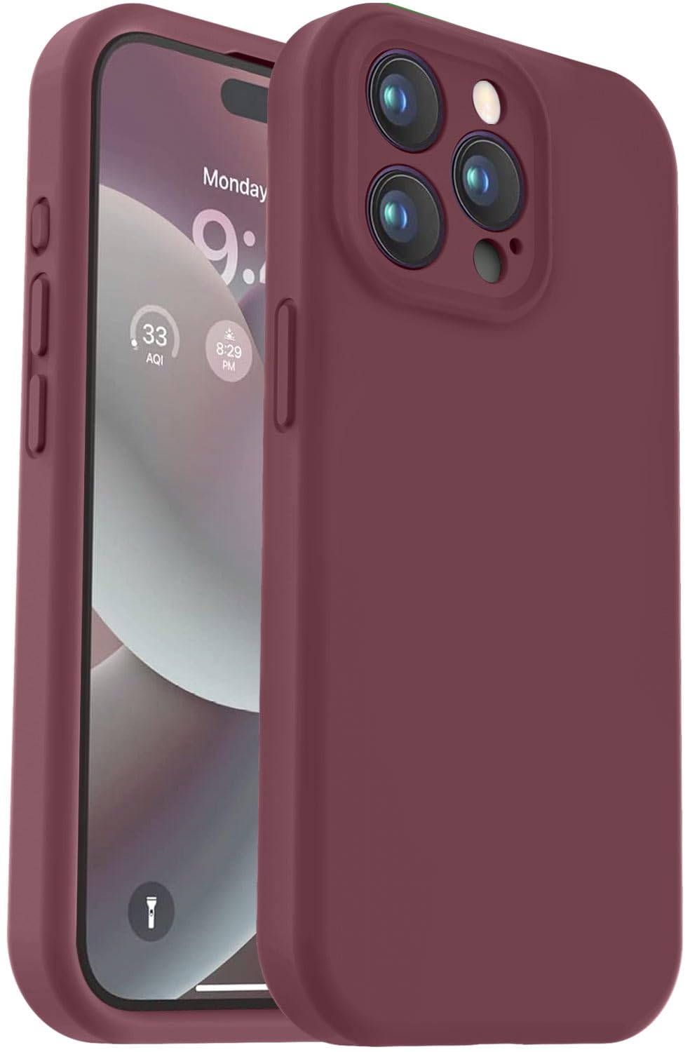 Vooii Compatible with iPhone 11 Case, Upgraded Liquid Silicone with [Flat Edges] [Camera Protection] [Soft Anti-Scratch Microfiber Lining] Phone Case for iPhone 11 6.1 inch - Sea Blue