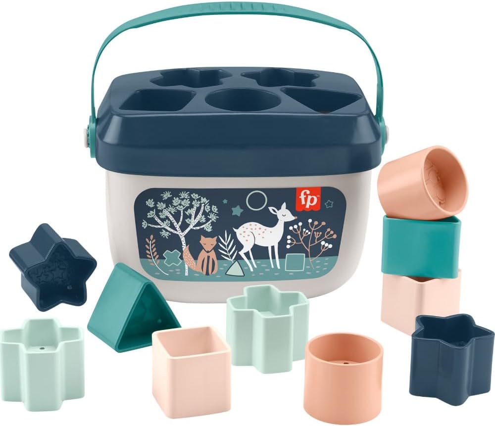 Fisher-Price Baby’s First BlocksToy Set, Navy Fawn