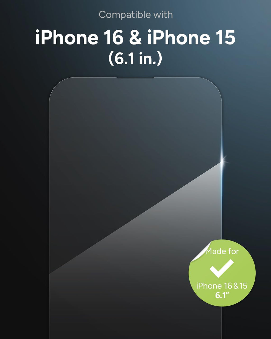 ZAGG Glass+ Screen Protector for iPhone 18 Pro Max/iPhone 17 Pro Max