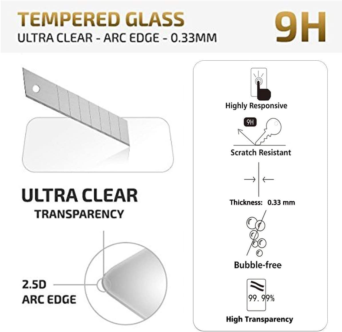 NEW'C for Samsung Galaxy S23 6.1" (SM-S911),Screen Protector Tempered Glass