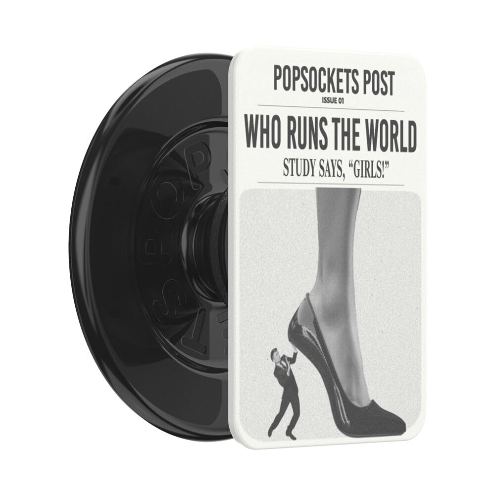 PopSockets Adhesive Phone Grip, Holder- Black