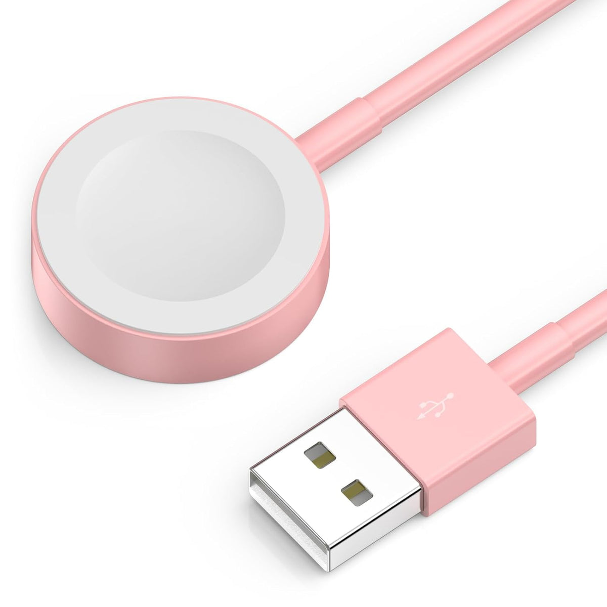 2026 Upgraded for Apple Watch Charger USB Magnetic Fast Charging Cable Portable Wireless Charging Accessories Compatible with iWatch Series 11/10/9/8/7/6/5/4/3/2 Ultra 3/2/SE-Pink
