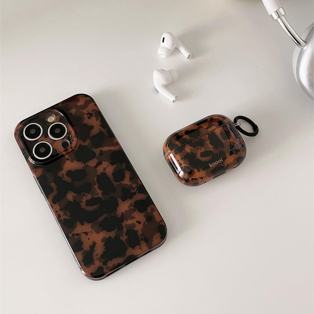 Cute Phone Case for iPhone 16 Pro Case Cheetah Leopard Print