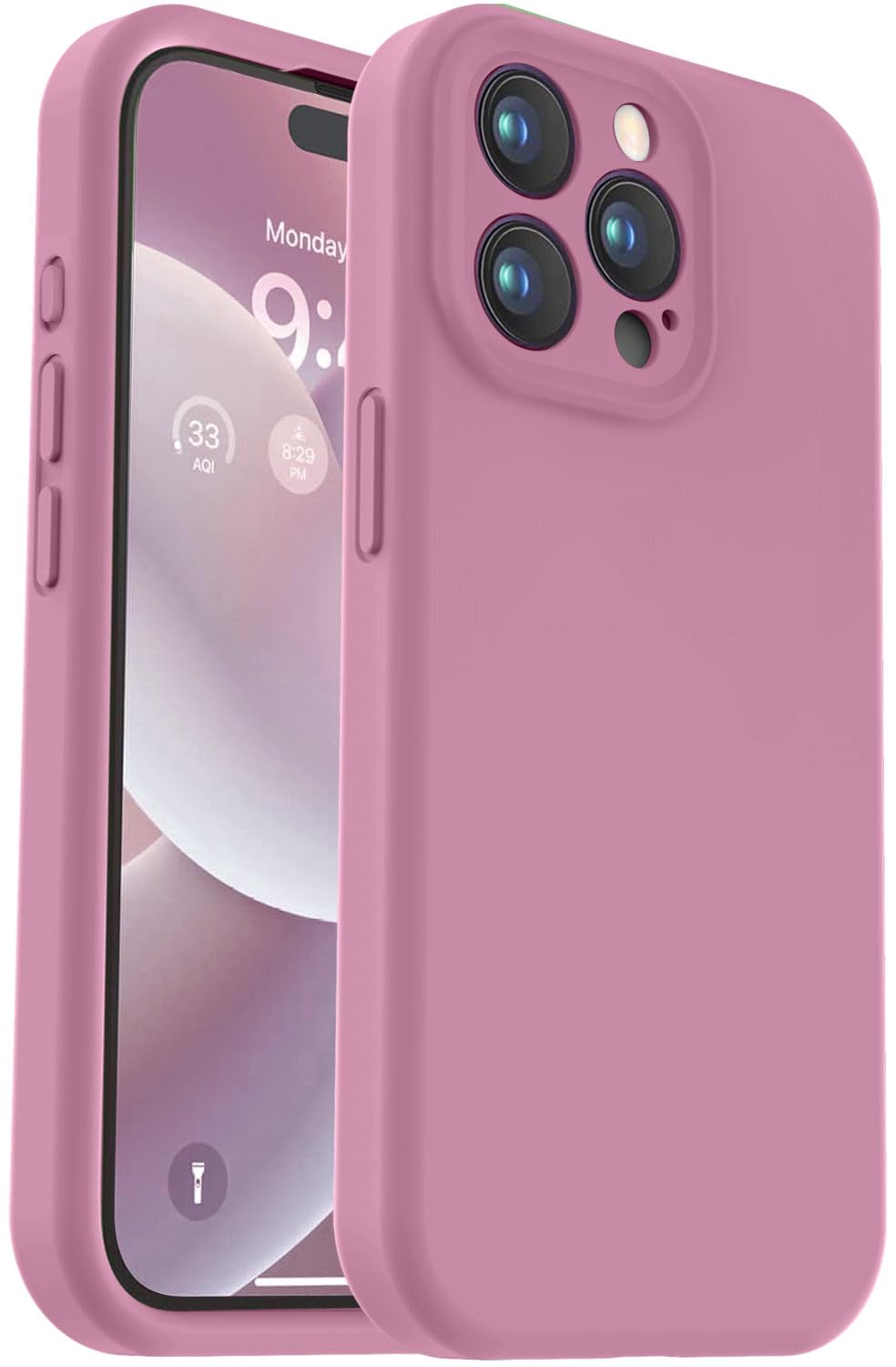 Vooii Compatible with iPhone 11 Case, Upgraded Liquid Silicone with [Flat Edges] [Camera Protection] [Soft Anti-Scratch Microfiber Lining] Phone Case for iPhone 11 6.1 inch - Sea Blue