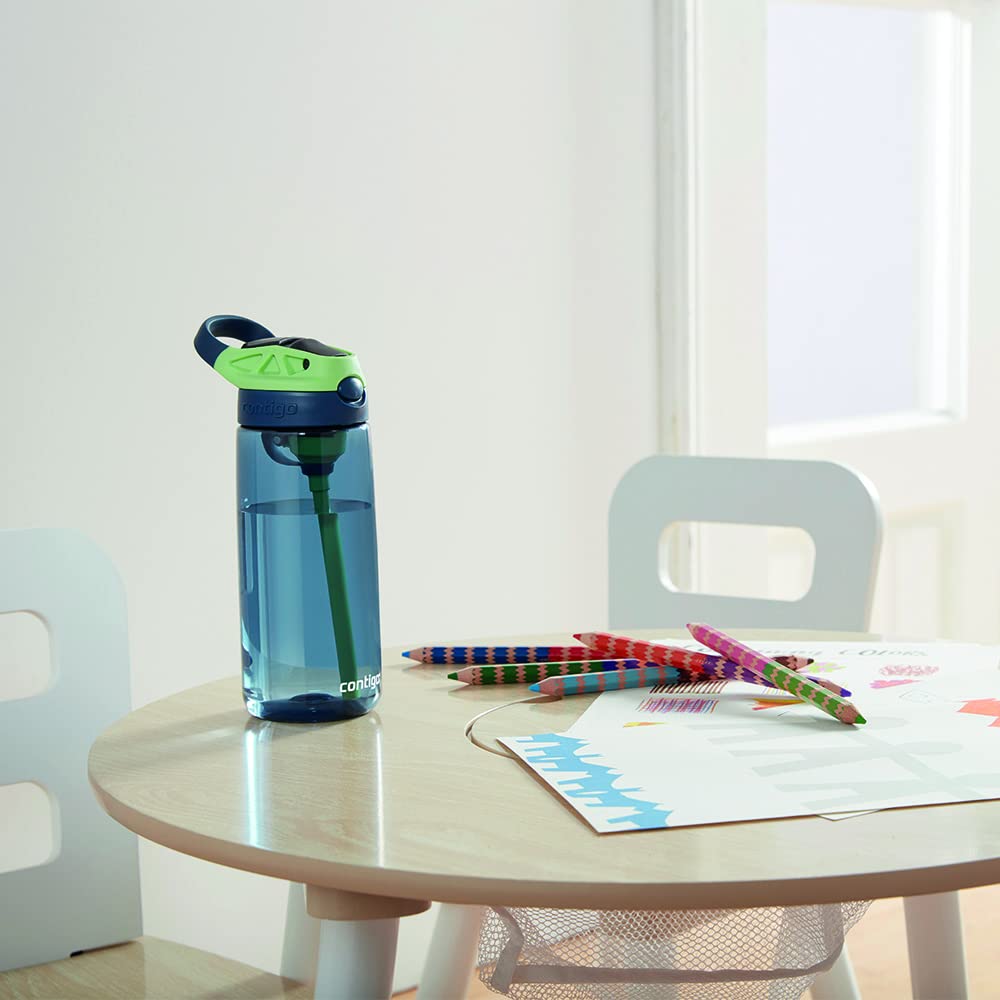 Contigo Aubrey Kids Water Bottle, Dinos & Sharks, 14oz, 2-Count