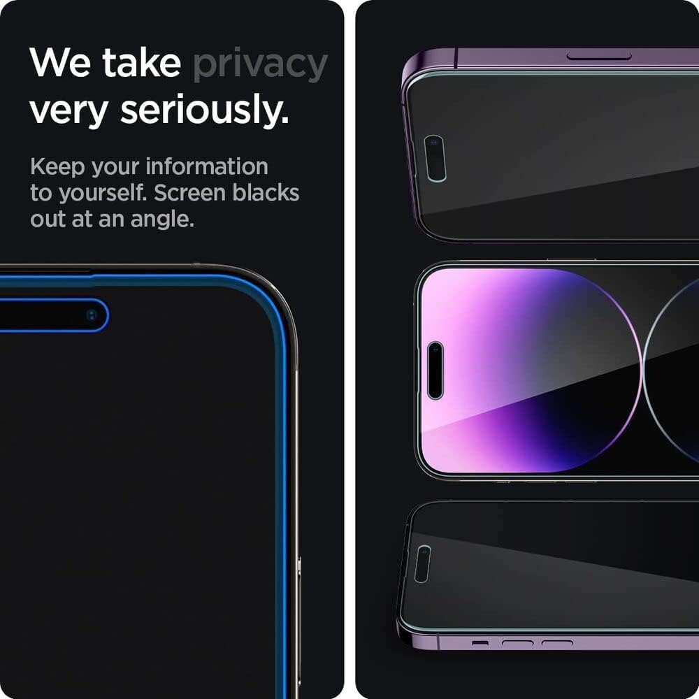 Spigen Privacy Screen Protector for iPhone 17 Pro Max, 16 Pro Max