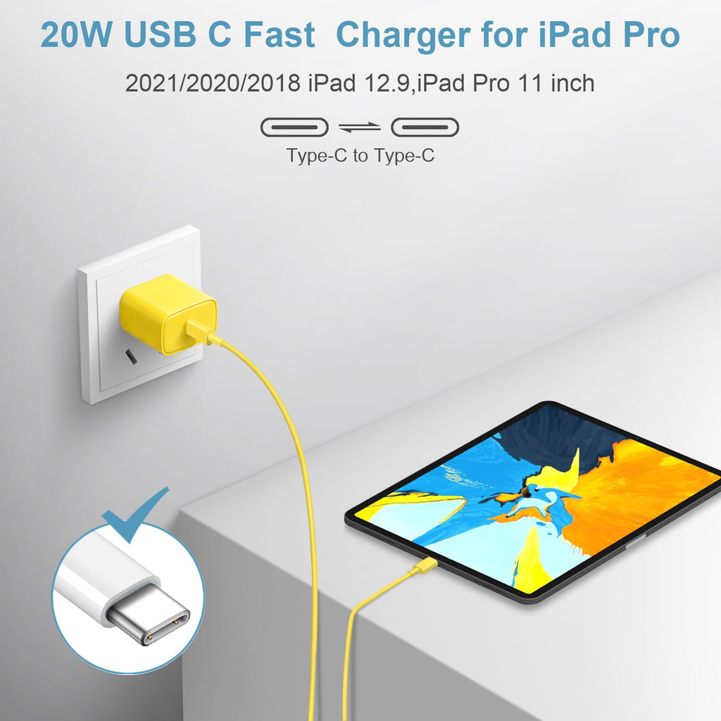 10FT iPhone 18 17 16 15 Charger Fast Charging USB C Charger Block