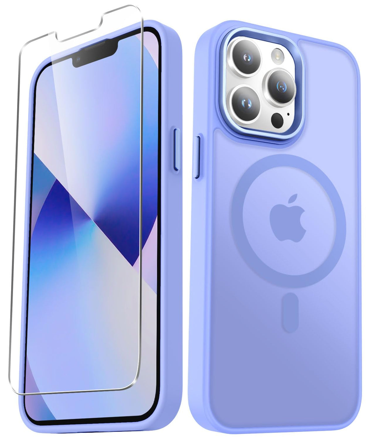 YENAPOON for iPhone 14 Case, iPhone 13 Case, Matte Magnetic Case, Black