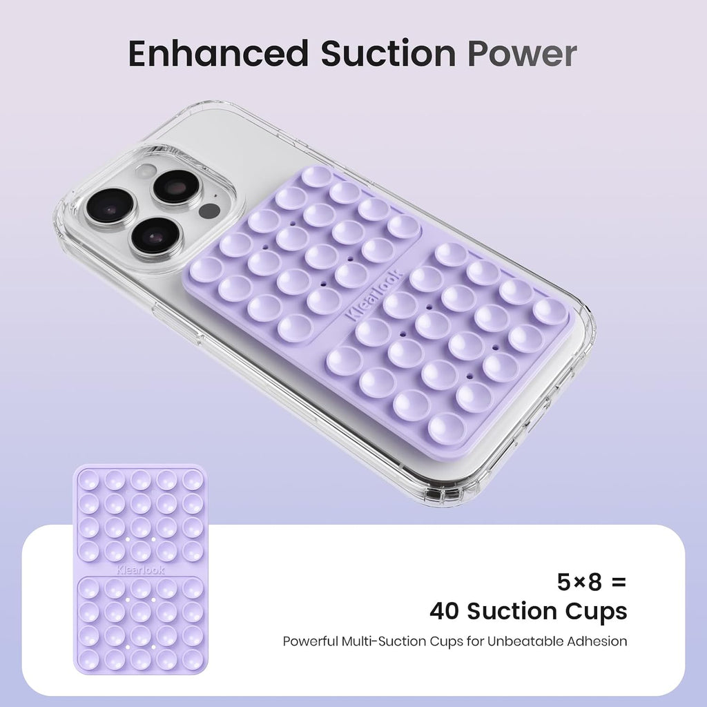 Klearlook 4PCS Silicone Double Sided Suction Cup Phone Case, Combination C