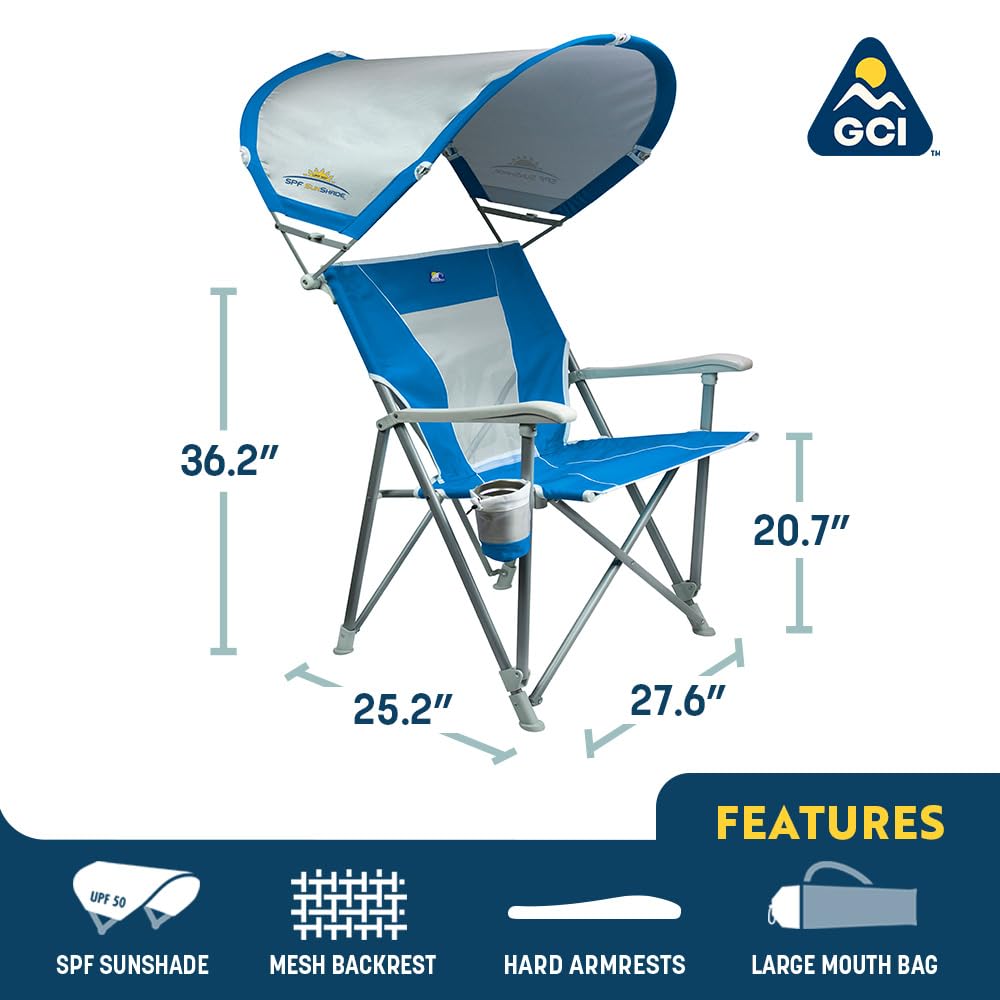 GCI Outdoor Comfort Pro Rocker Camping Chair - Indigo Blue