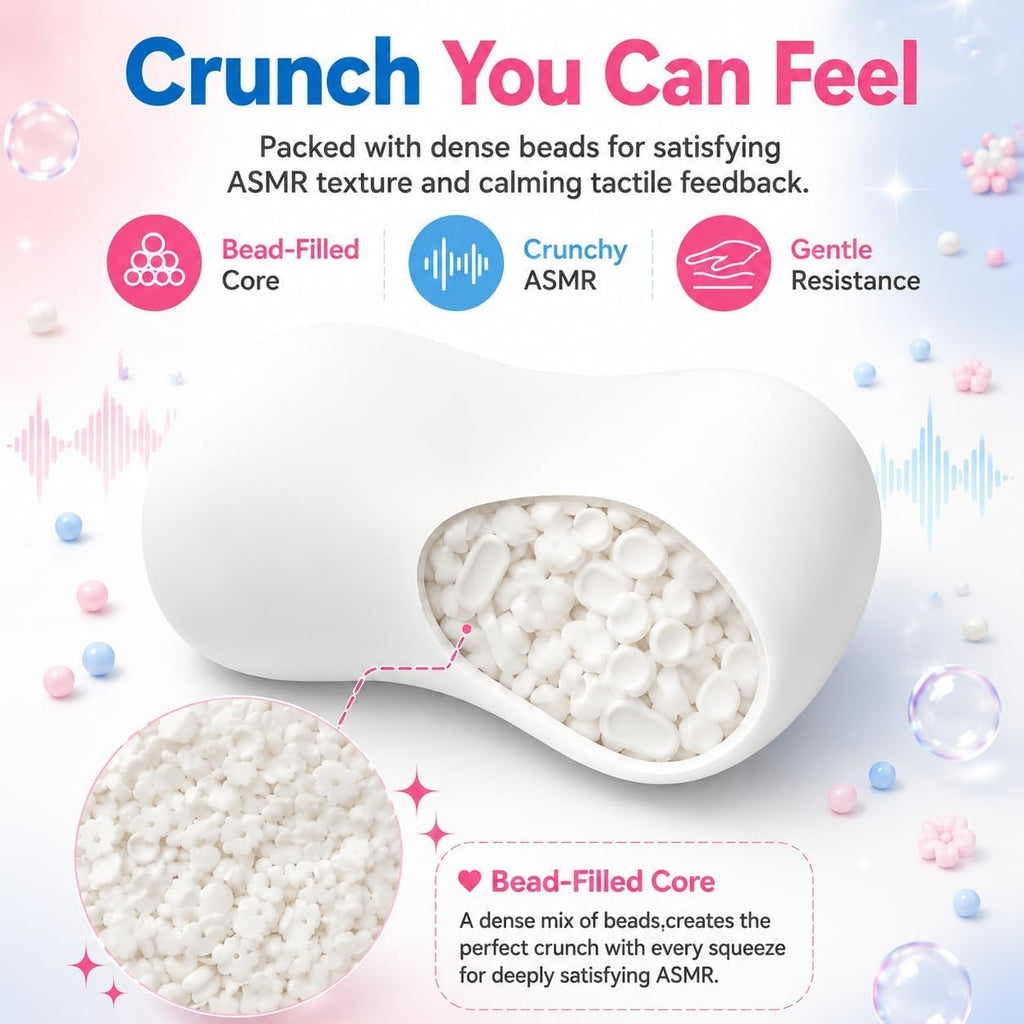 Crunchy Mango Squishies ASMR Toy, Bead Filled Realistic Bar Stress Ball