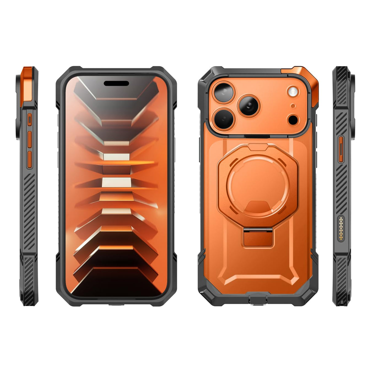 SUPCASE for iPhone 18 Pro Max Case/ 17 Pro Max Case with Stand, Black