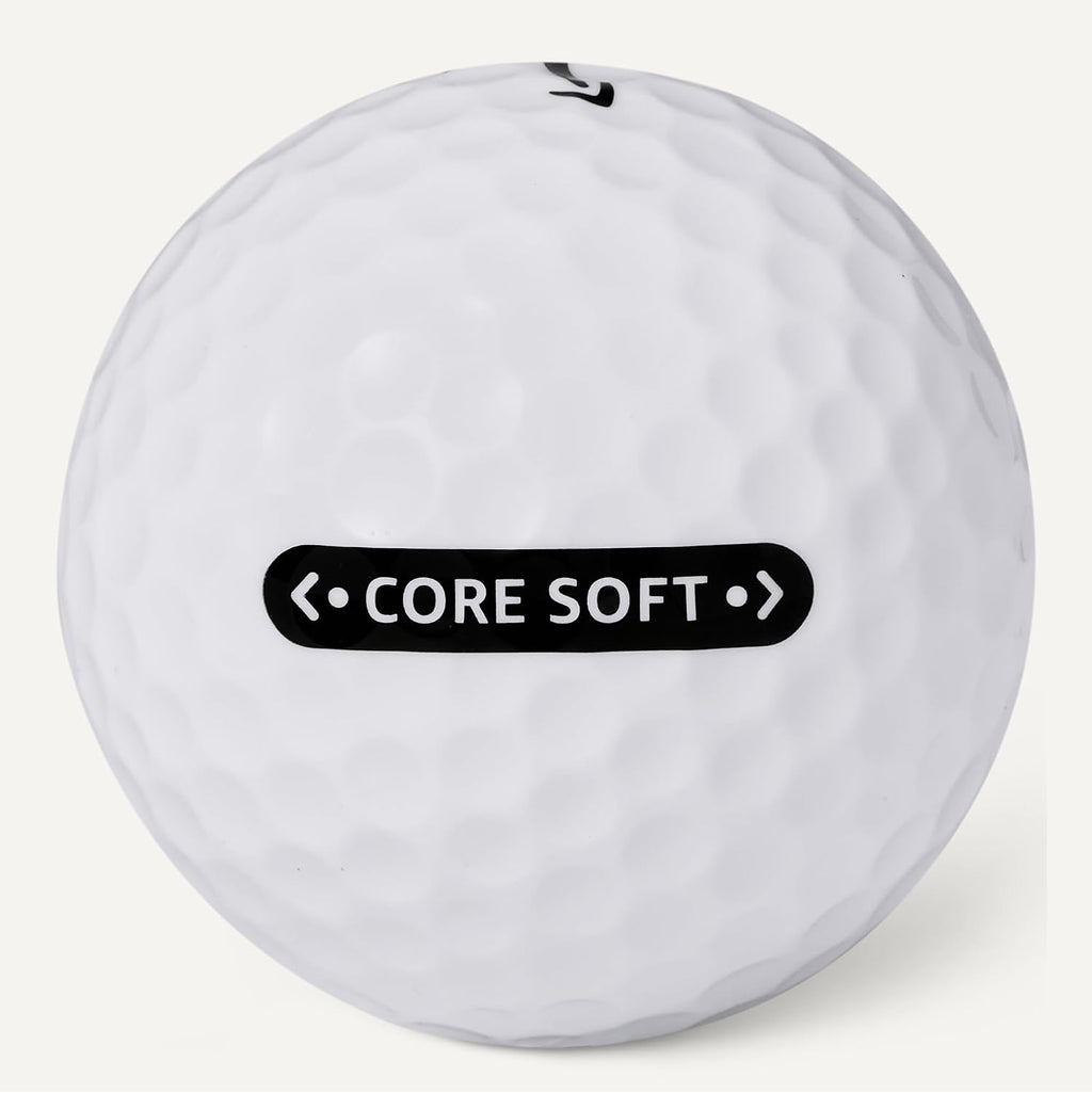 Amazon Basics Core Soft Golf Balls, Low Compression, Side Stamp Alignment