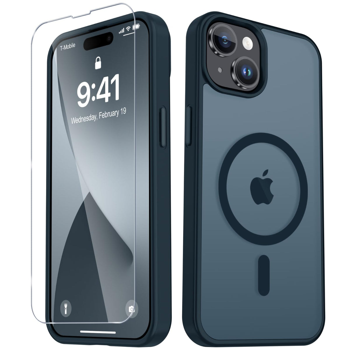 YENAPOON for iPhone 18 Pro Max Case/iPhone 17 Pro Max Case Magnetic, Black