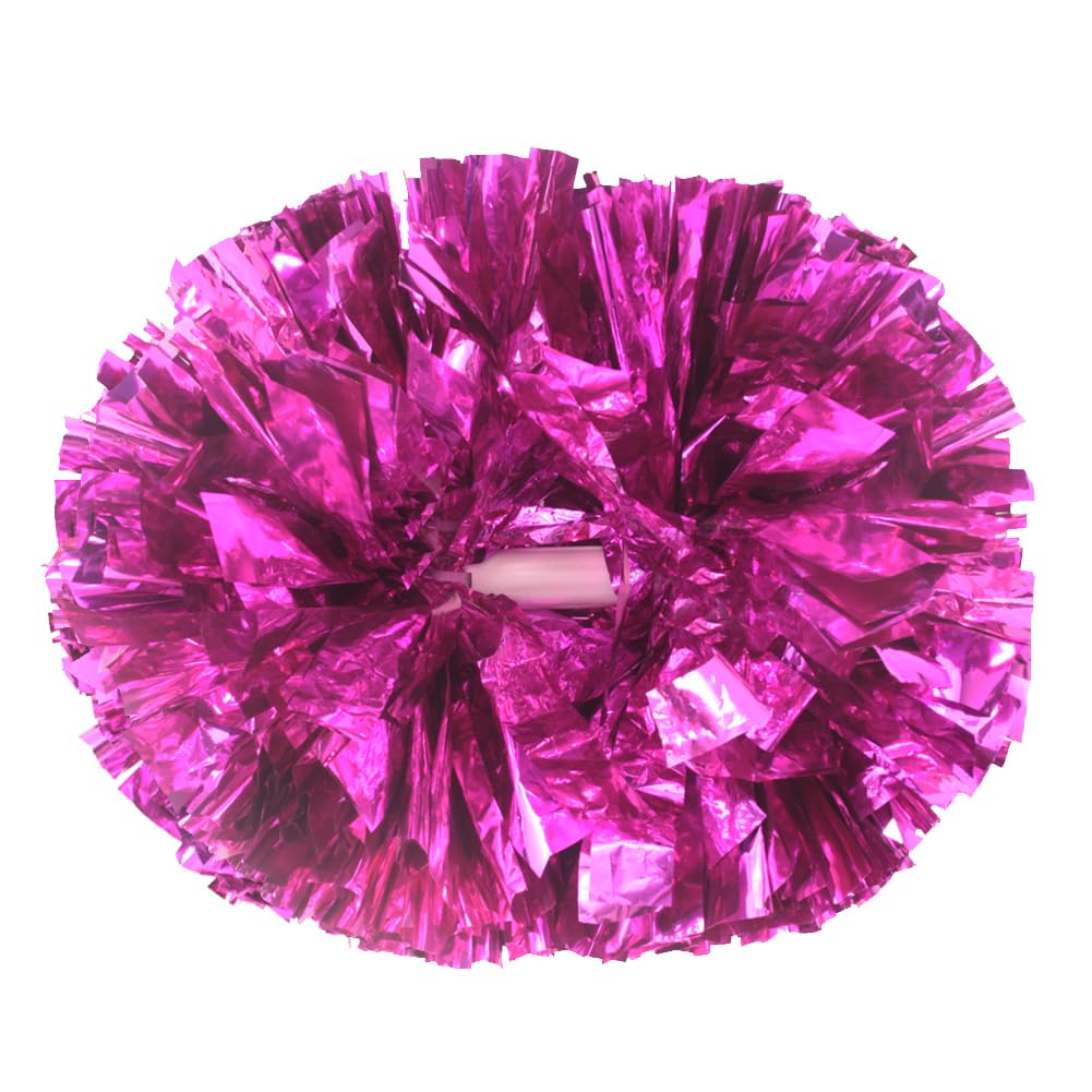 Hooshing 2/6/12PCS Pom Poms Cheerleading with Baton Handle Cheerleader Pompoms for Cheering Sports Games Dancing Party Team Spirit