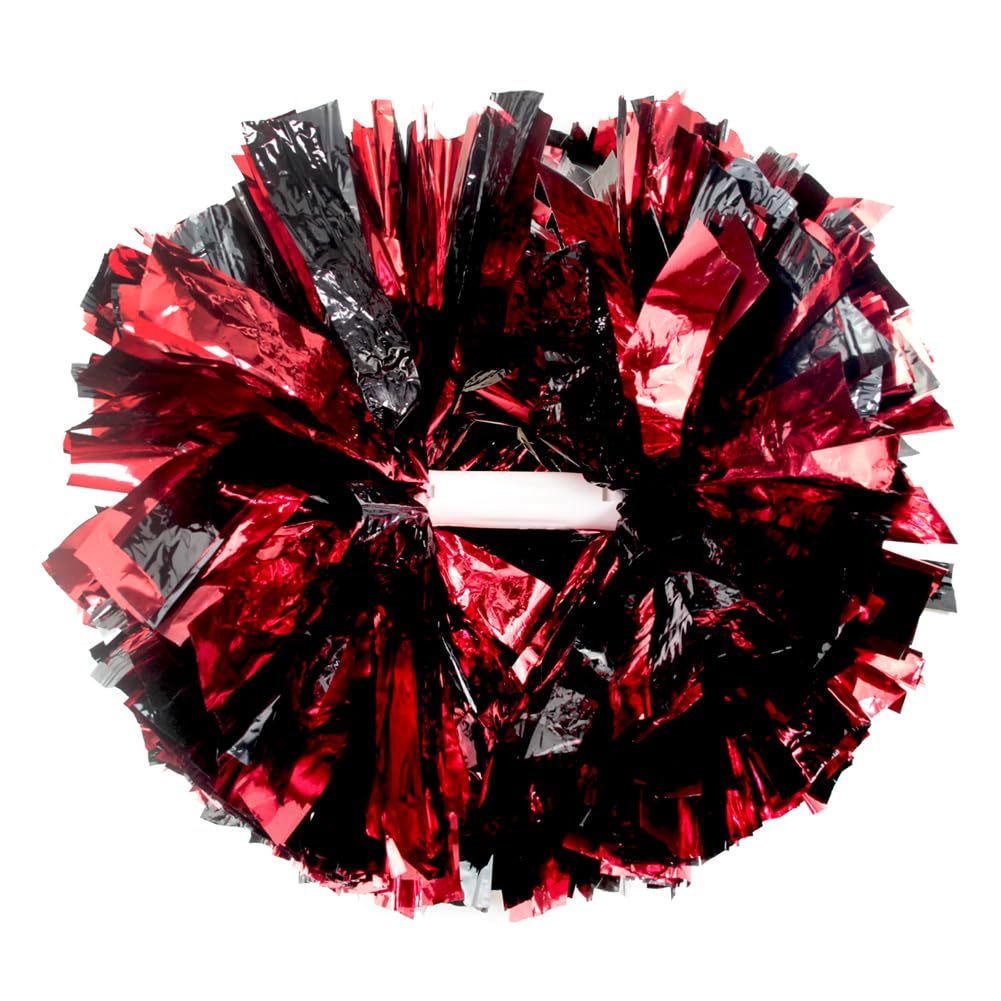 Hooshing 2/6/12PCS Pom Poms Cheerleading with Baton Handle Cheerleader Pompoms for Cheering Sports Games Dancing Party Team Spirit