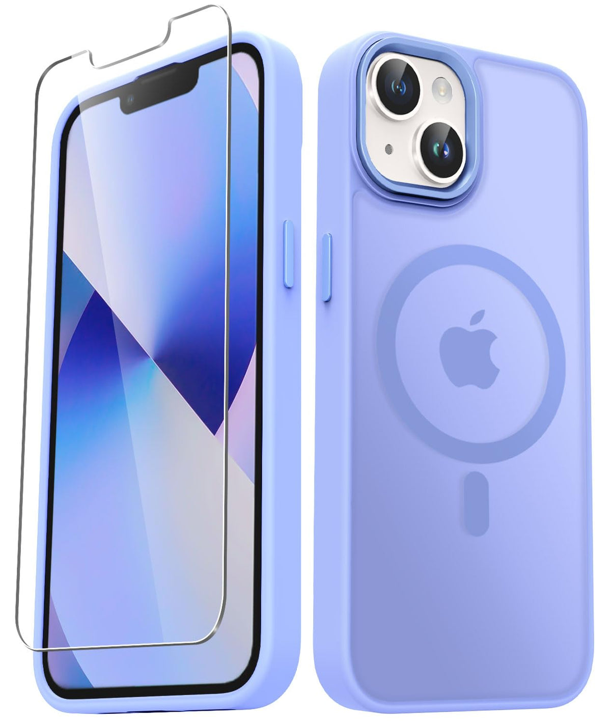 YENAPOON for iPhone 14 Case, iPhone 13 Case, Matte Magnetic Case, Black