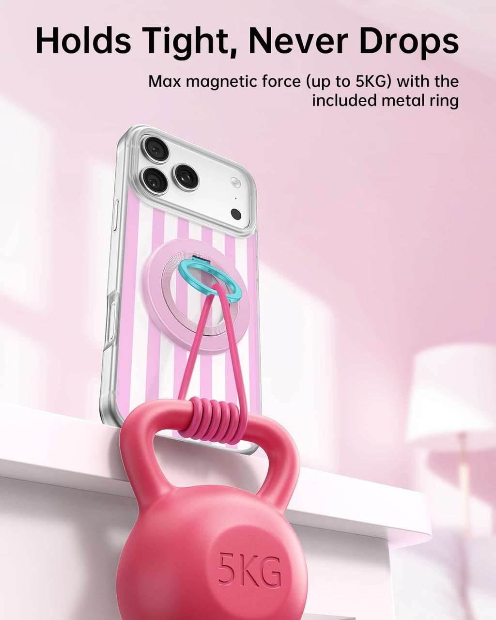 SYNCWIRE for MagSafe Phone Grip, Magnetic Phone Ring Holder Stand Kickstand