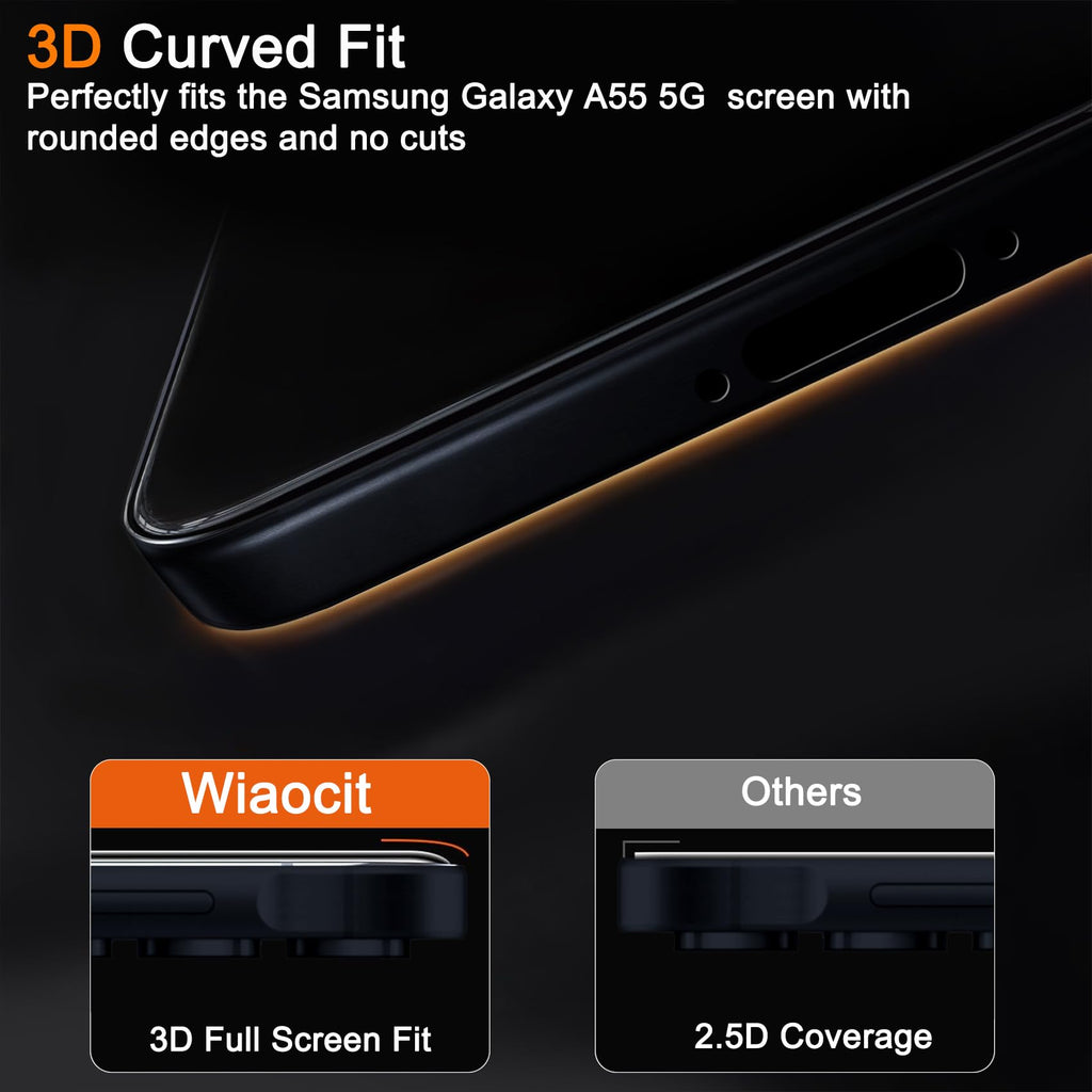 Wiaocit Tempered Glass Screen Protector for Samsung Galaxy A17 5G