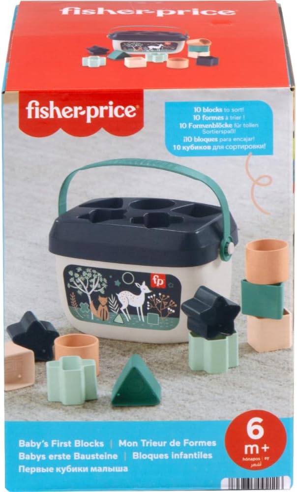 Fisher-Price Baby’s First BlocksToy Set, Navy Fawn