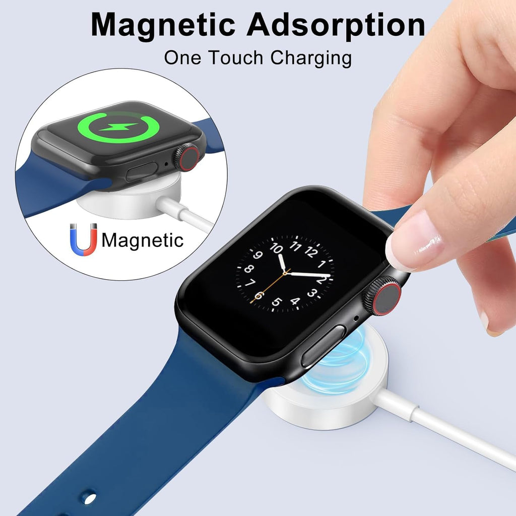 2026 Upgraded for Apple Watch Charger USB Magnetic Fast Charging Cable Portable Wireless Charging Accessories Compatible with iWatch Series 11/10/9/8/7/6/5/4/3/2 Ultra 3/2/SE-Pink