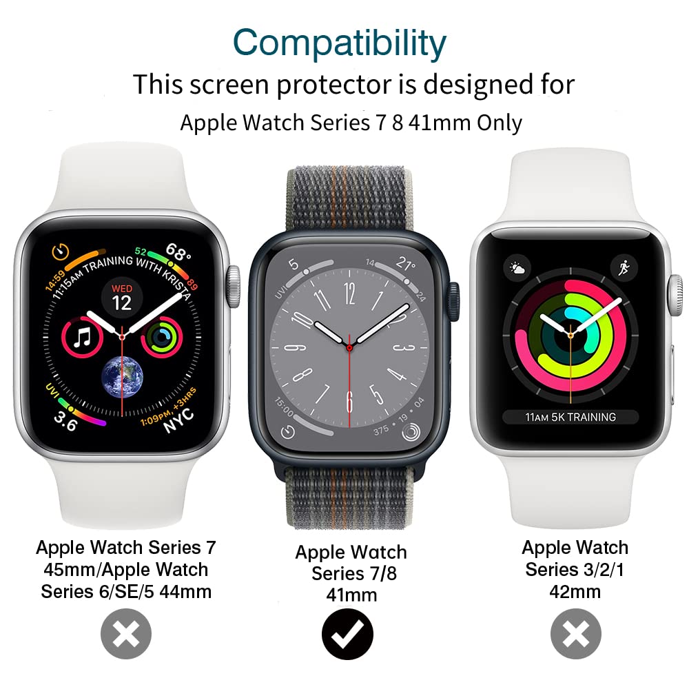 LK 6Pcs for Apple Watch Series 12/Series 11/Series 10 46mm Screen Protector
