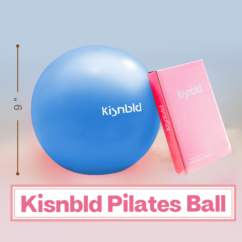 kisnbld 9 Inch Pilates Ball, Small Exercise Ball for Core &Physical Therapy