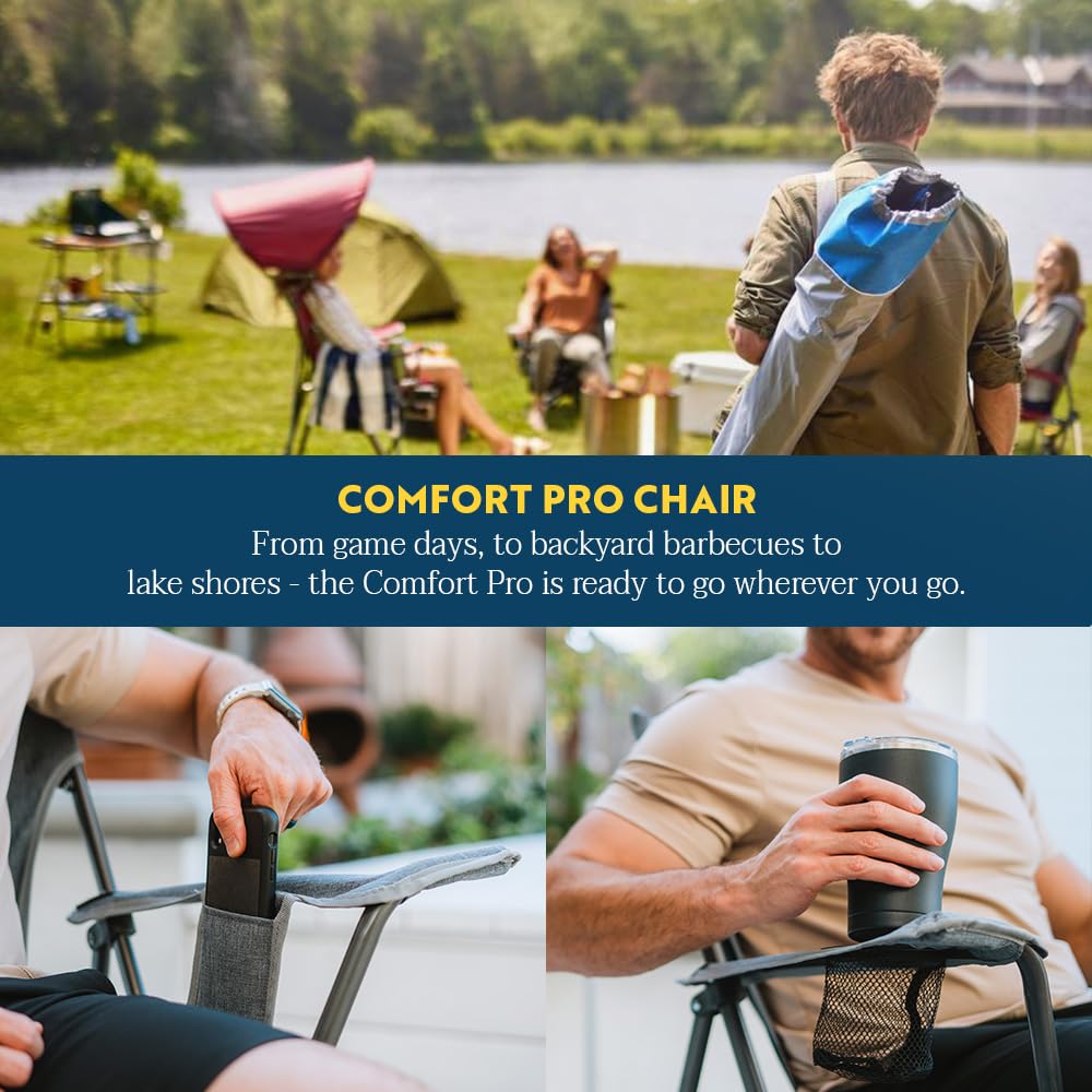 GCI Outdoor Comfort Pro Rocker Camping Chair - Indigo Blue