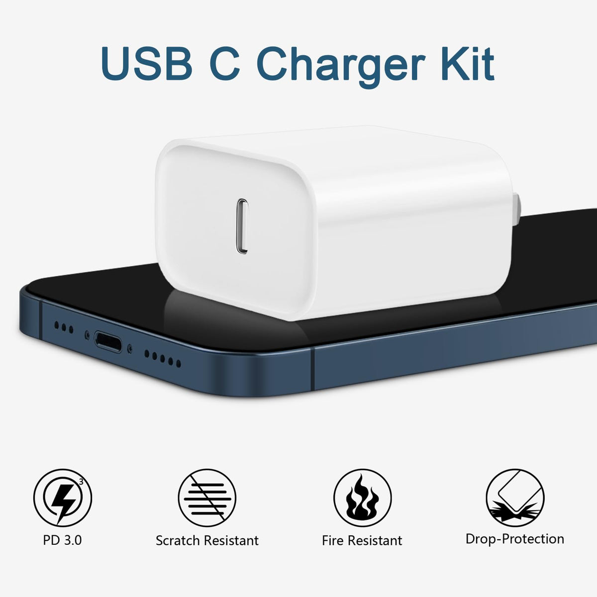 CXX 10FT iPhone 14/13/12 Charger 20W Fast Charging [MFi Certified]