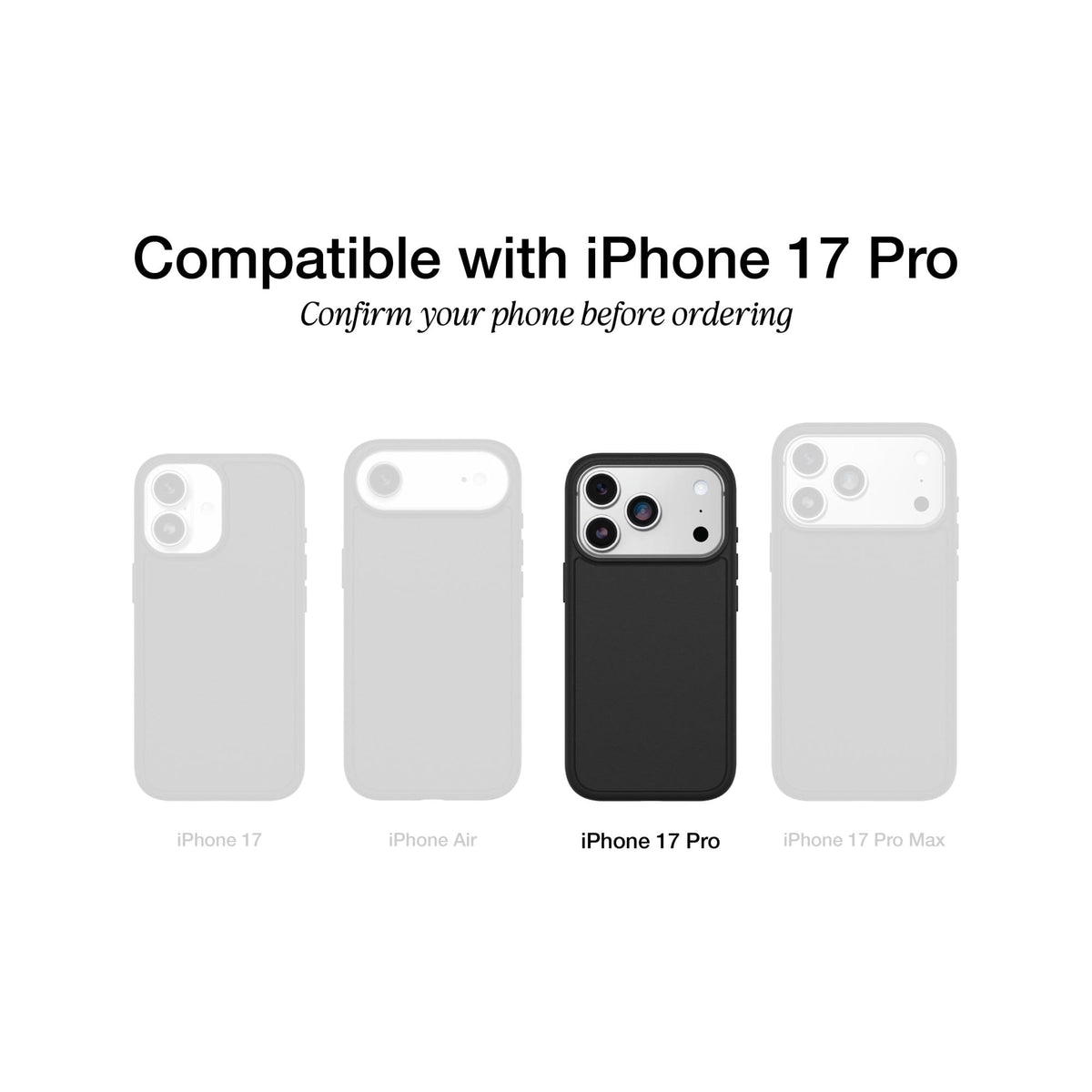 OtterBox iPhone 18/17 Pro Commuter Series Case - Black