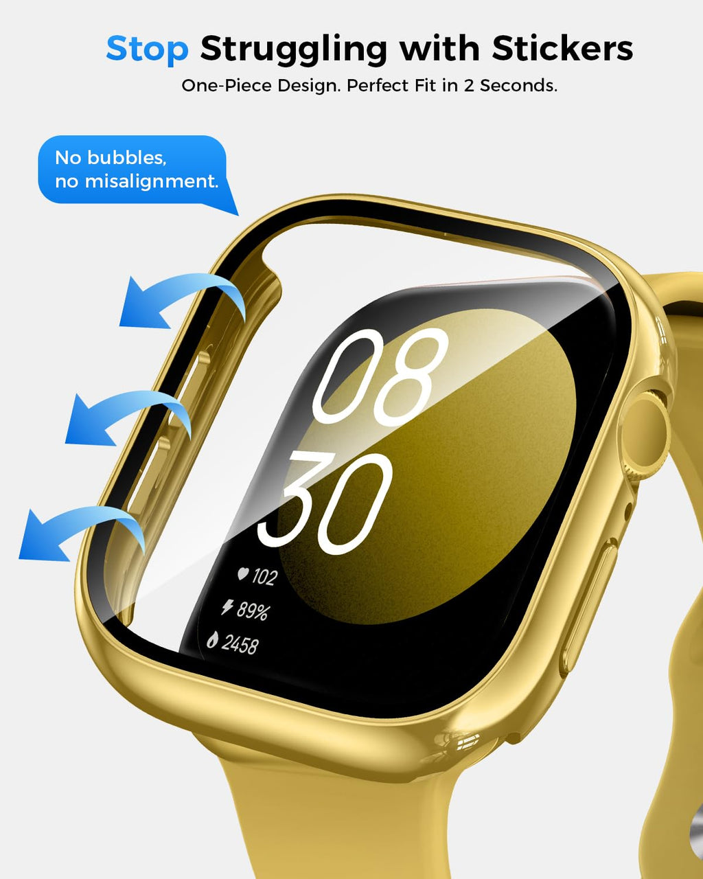 Goton IP67 Waterproof Case with Glass for Apple Watch Series 11/10 46mm