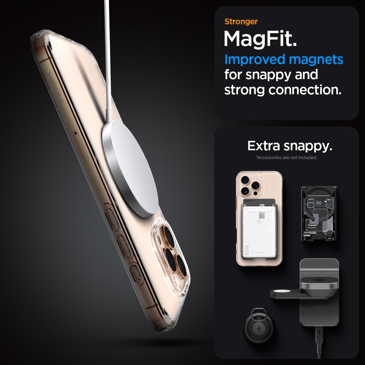 Spigen Ultra Hybrid MagFit for iPhone 17 Pro / 18 Pro Case, Frost Black