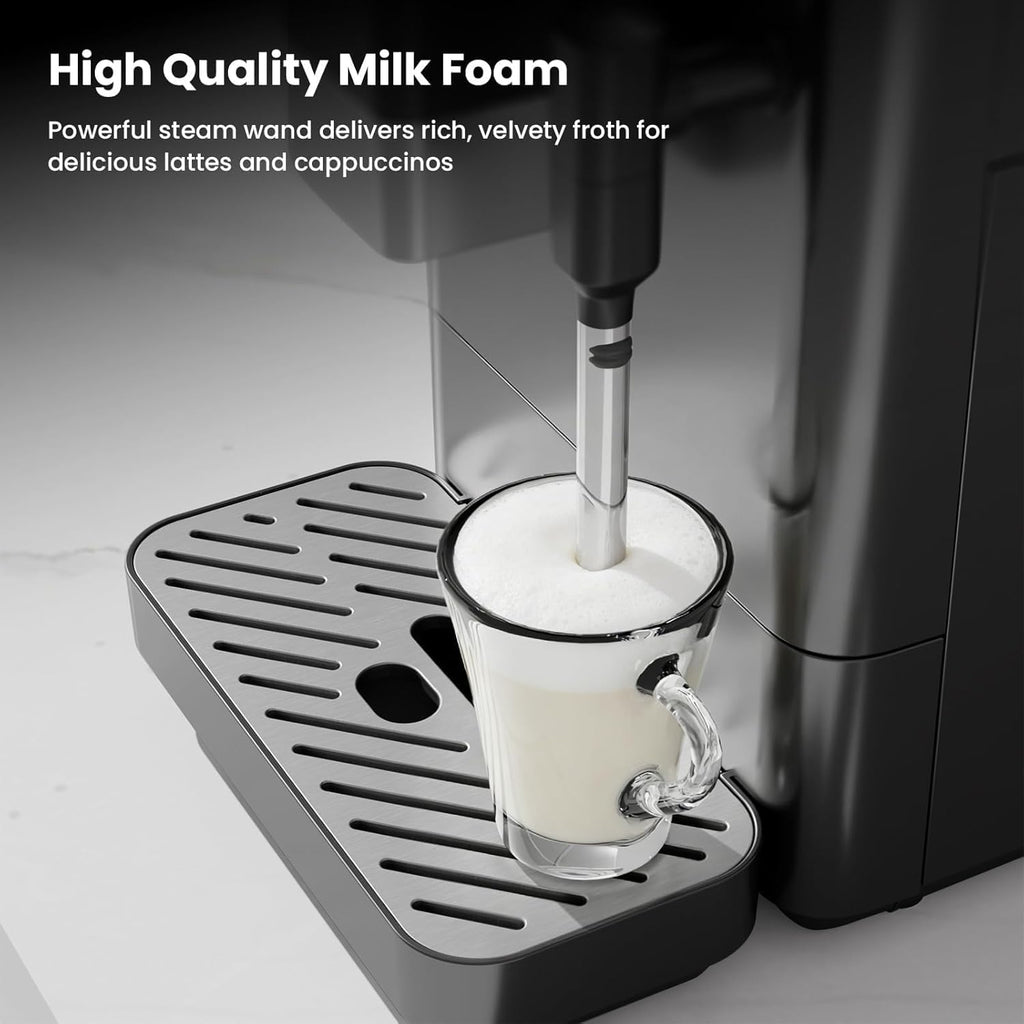 Kismile 20 Bar Automatic Espresso Machine, Brew and Grind Coffee Maker