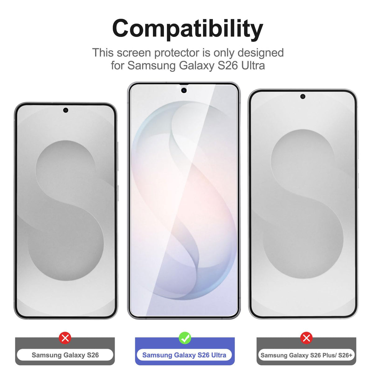 NEW'C for Samsung Galaxy S23 6.1" (SM-S911),Screen Protector Tempered Glass
