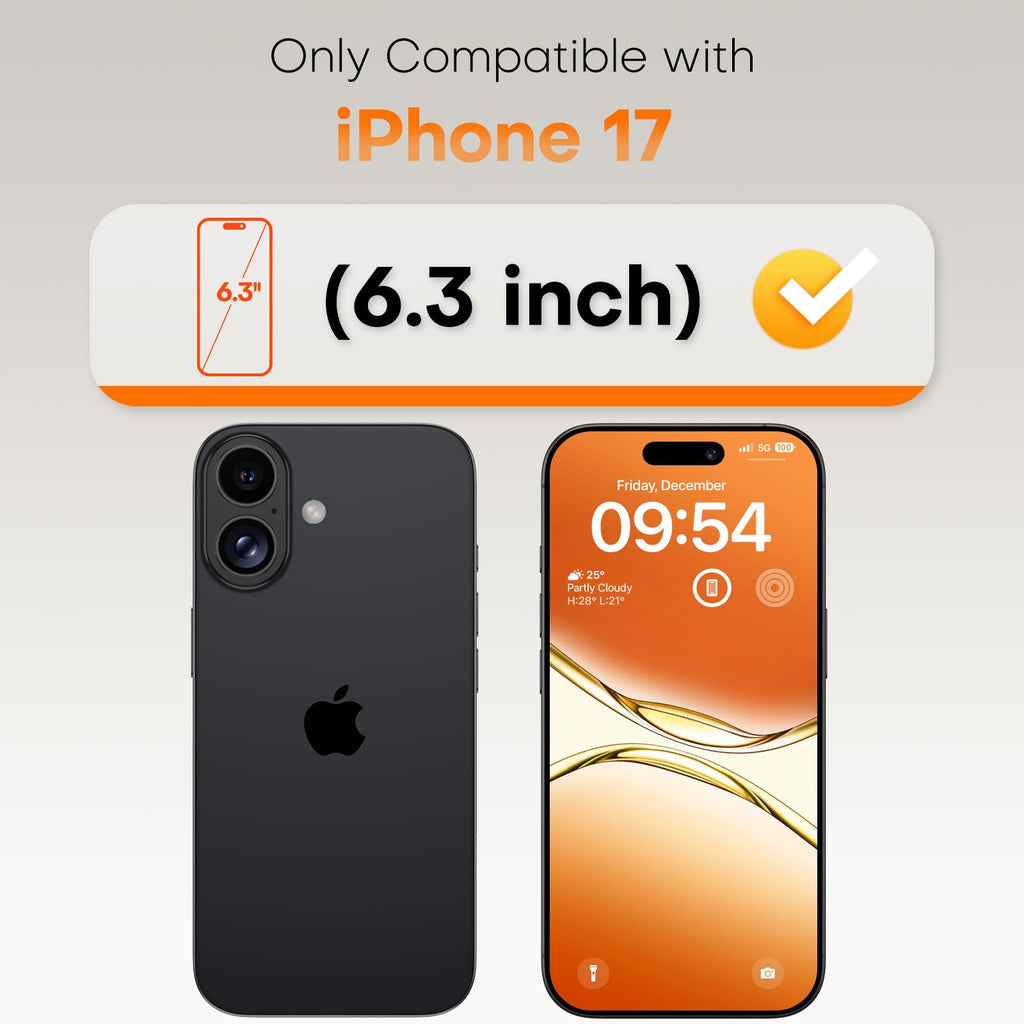TOCOL for iPhone 17 Pro Max Screen Protector, Easy Installation