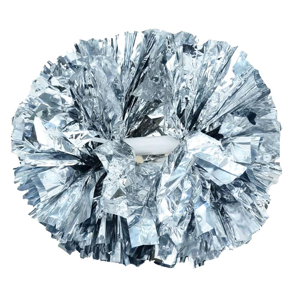 Hooshing 2/6/12PCS Pom Poms Cheerleading with Baton Handle Cheerleader Pompoms for Cheering Sports Games Dancing Party Team Spirit
