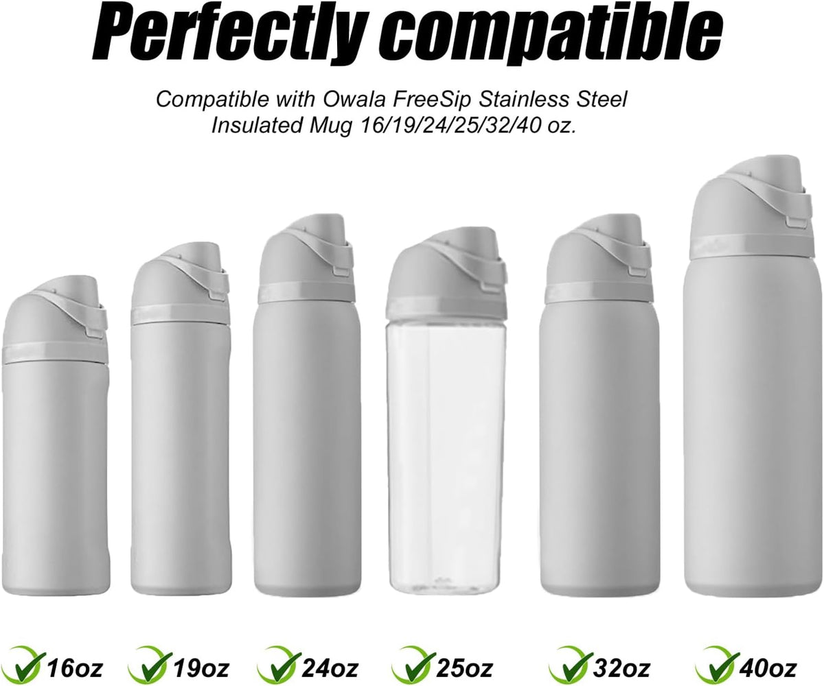 4 Sets Replacement Lid Stopper & Ring Gasket for Owala FreeSip 24oz 32oz