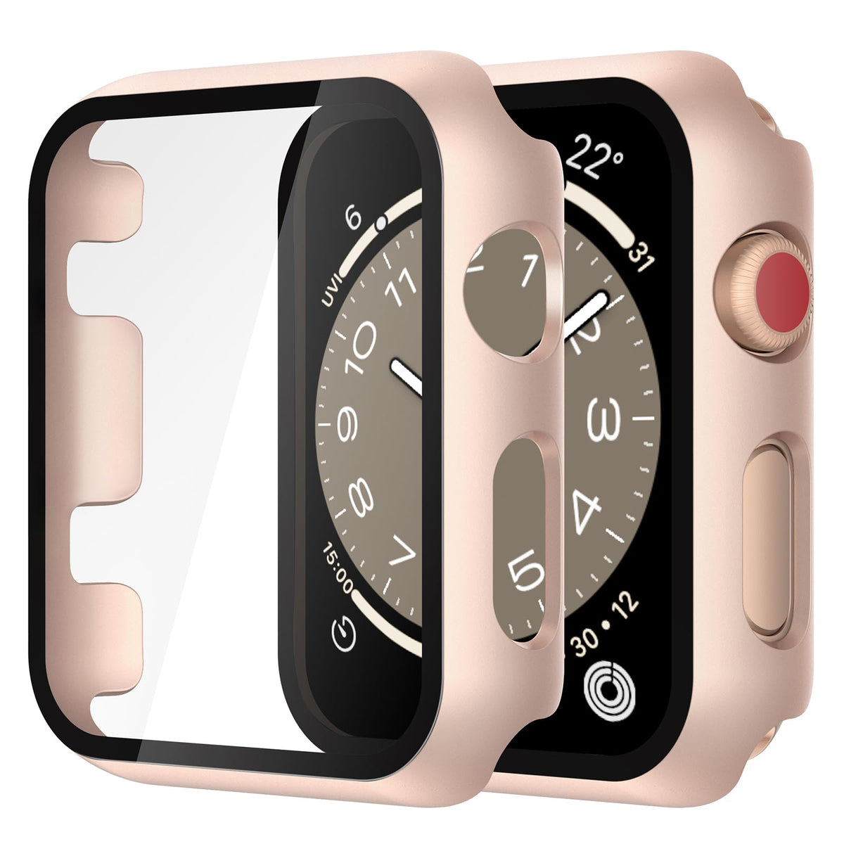 Misxi Case with Screen Protector for 38mm Apple Watch Series 3/2