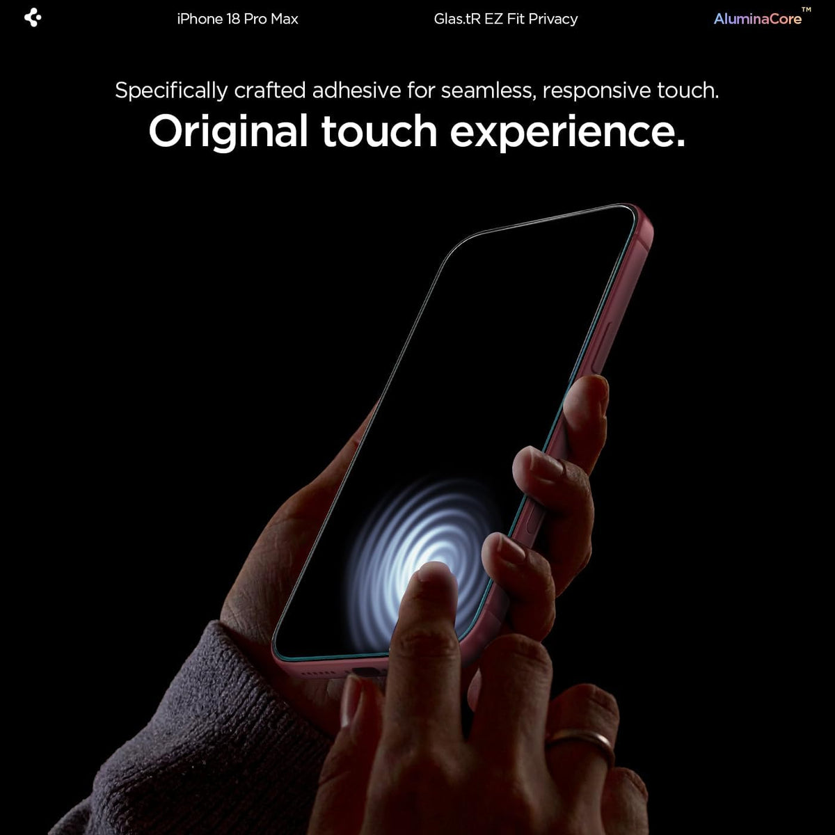 Spigen Privacy Screen Protector for iPhone 17 Pro Max, 16 Pro Max