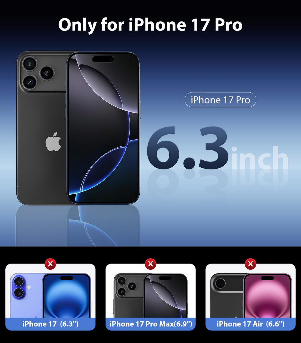 Mkeke for iPhone 18 Pro Max Case Clear [Not-Yellowing]