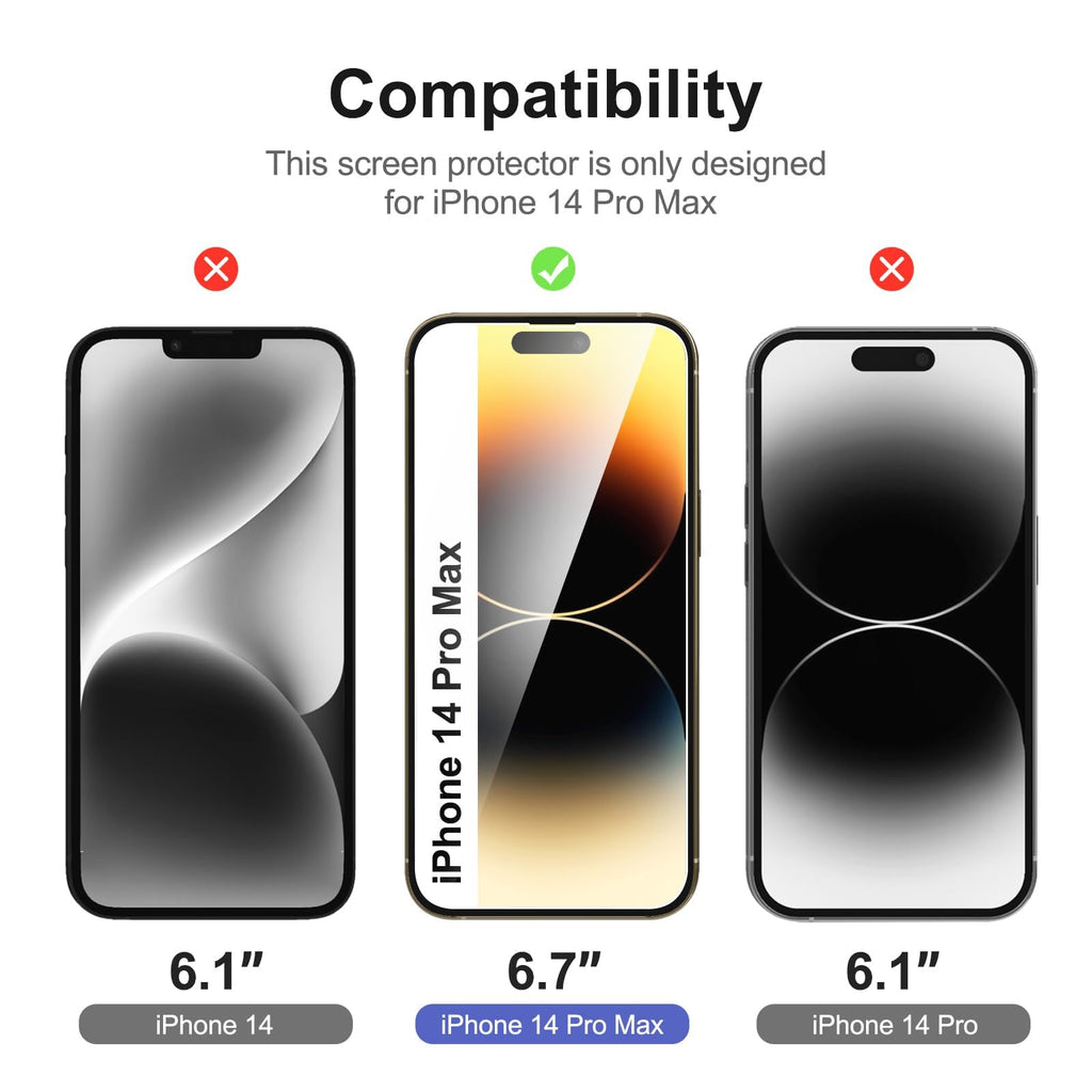 NEW'C for iPhone 16, iPhone 15 Screen Protector Installation Tool Included