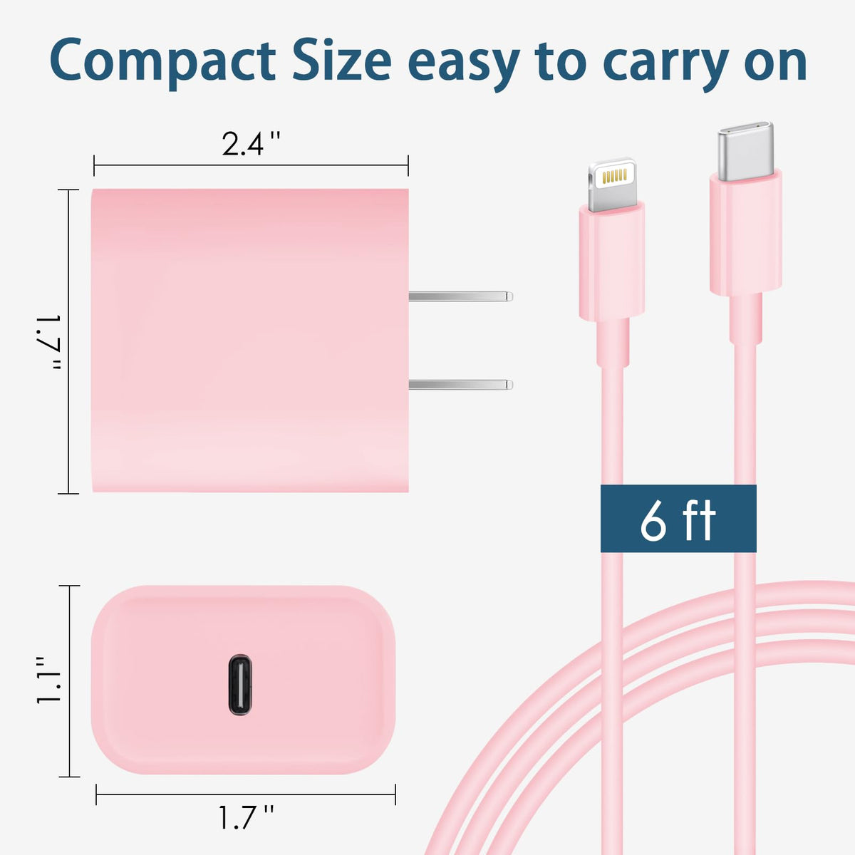 CXX 10FT iPhone 14/13/12 Charger 20W Fast Charging [MFi Certified]