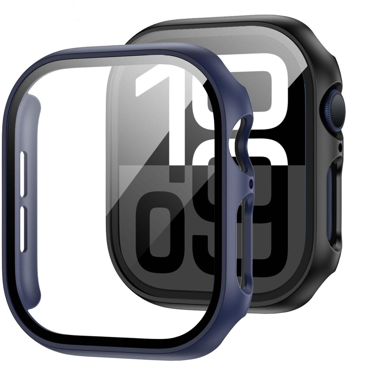 JZK Case with Screen Protector for Apple Watch SE3 Series 6/5/4 40mm,Clear